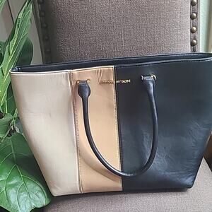 Adrienne Vittadini Color‎ Block Tote with laptop sleeve Large!